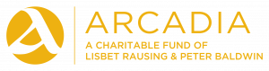 Arcadia Fund Logo, a charitable fund of Lisbet Rausing and Peter Baldwin